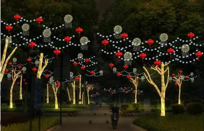 佛山高明中心城区春节灯饰将于2月7日前设置完工