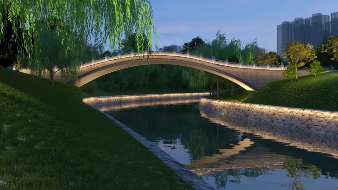 合肥四里河滨水生态公园亮化工程将于今年7月完工