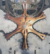 北京大兴机场打造“光影之旅”艺术空间