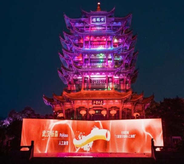 中国光谷科技创新成果光影展擦亮武汉夜空