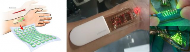 外媒：三星公开可拉伸OLED皮肤贴片，可用来监测显示身体数据