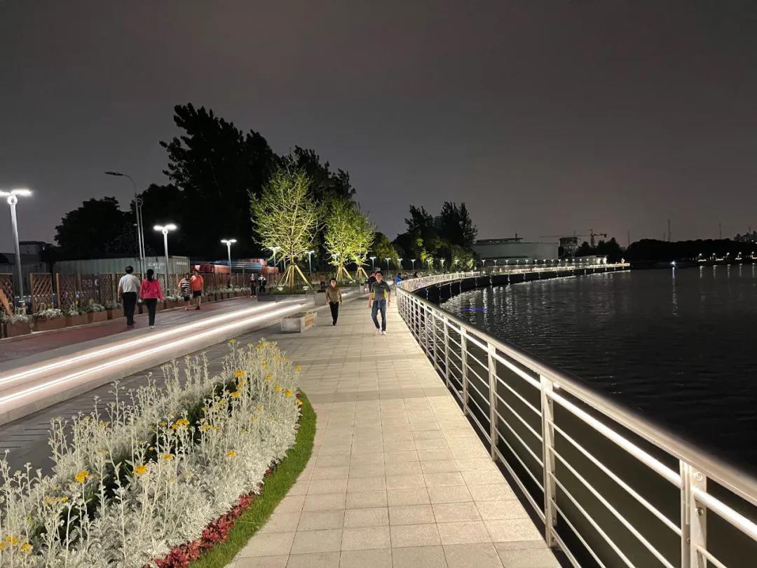 上海苏州河滨河空间嘉定段景观亮化工程全面竣工