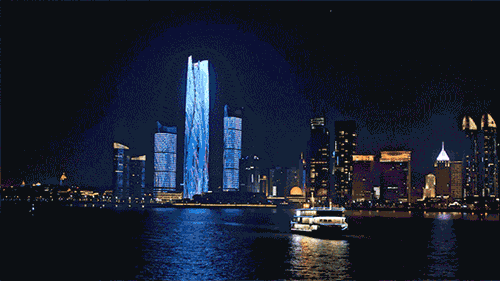 全国最大单体建筑灯光秀闪耀青岛浮山湾
