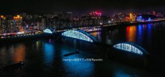 广西梧州高旺大桥夜景照明调试亮灯