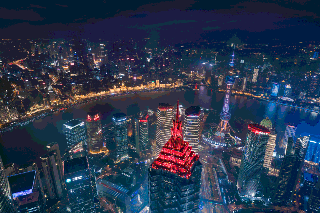 昕诺飞LED投光灯及Color Kinetics专业灯具点亮上海红色地标建筑