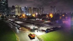 电力照明“无人机”助杭州钱江新城抢修台风季故障电网