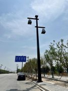 华体科技文化定制路灯作品亮相西安秦汉新城张良路