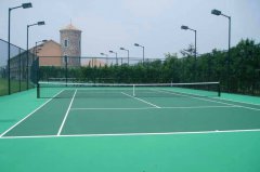 网球场所的照度与设计标准
