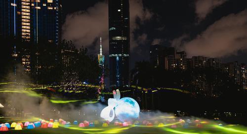 广州珠江公园将在国庆假期上演“逐梦·光·征程”灯光秀