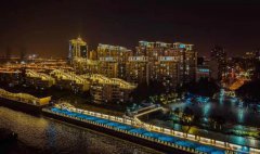 上海黄浦江（宝山段）二期景观灯光悉数点亮