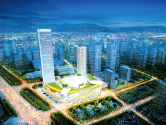 济南中央商务区公共空间景观照明工程开工