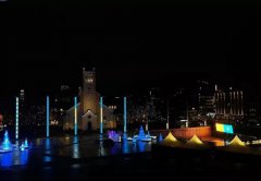 全球多国地标建筑灯光纪念哈萨克斯坦独立30周年