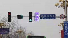 山东德州陵城区为缓解交通拥堵增设两处智能LED诱导标
