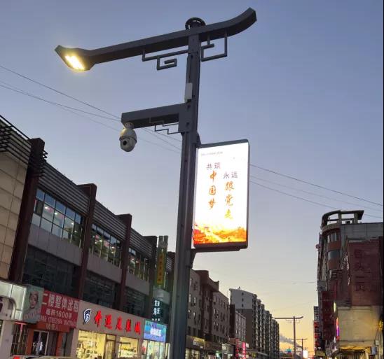 内蒙古包头第一条智慧路灯试点街道正式上岗