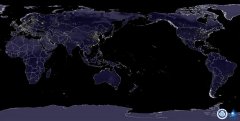 风云气象卫星从太空“观看”全球和北半球城市灯光