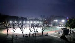 河南漯河市实验小学灯光运动场正式对外开放
