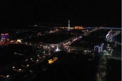 新疆和田民丰县以亮化工程打造靓丽城市夜景