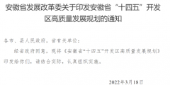 安徽省发布＂十四五＂发展规划，加快发展新型显示等新兴产业