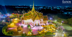 泰国北榄府Muang Boran博物馆举行大型灯光展演出