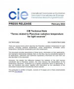 CIE发布关于光源的普朗克辐射温度相关术语的技术注解