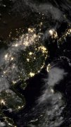 2022年度最新一期中国城市太空灯光图发布：九大国家中心城市抢眼
