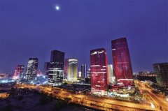 北京丽泽商务区景观照明提升工程亮灯