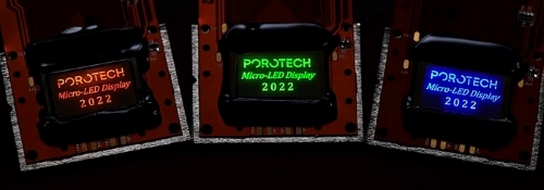 Porotech高亮度单色Micro LED显示器亮相Touch Taiwan展