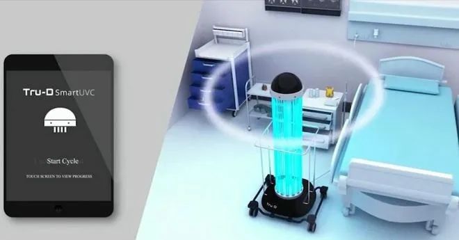 美国“Tru-D SmartUVC”公司研制的UVC紫外光消毒机器人落地全美250多家医院