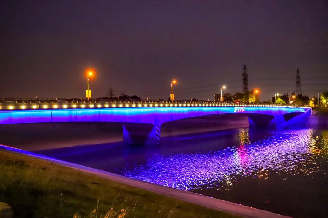 南京江北区葛新桥夜景照明工程完工