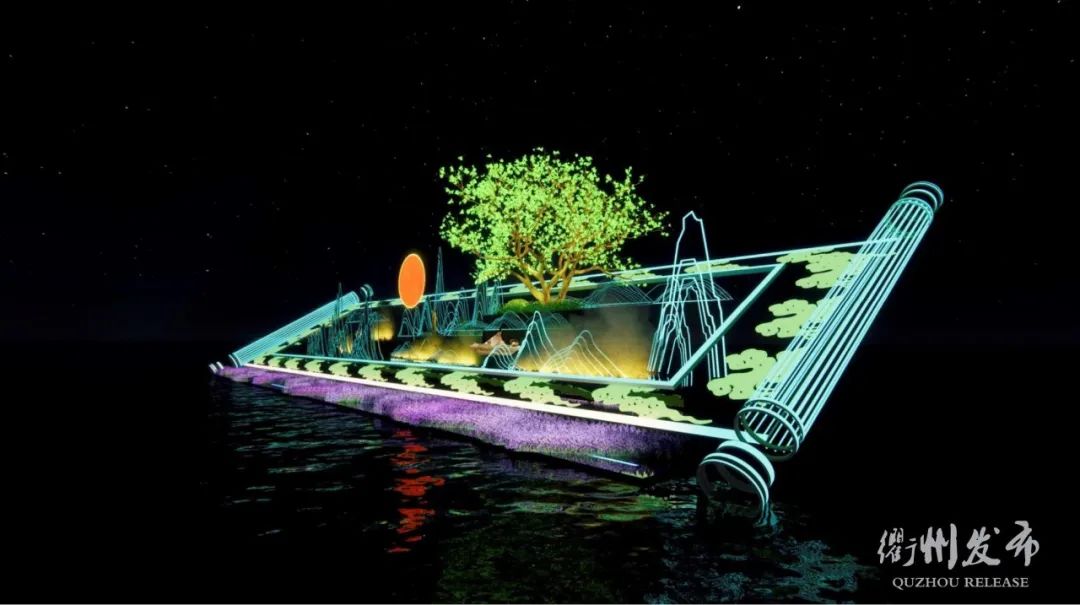 效果图曝光！耀有光中标1.28亿衢州信安湖夜游项目！