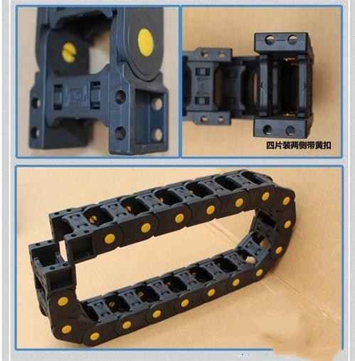 CNC数控机床钢制电缆拖链放置保护方法
