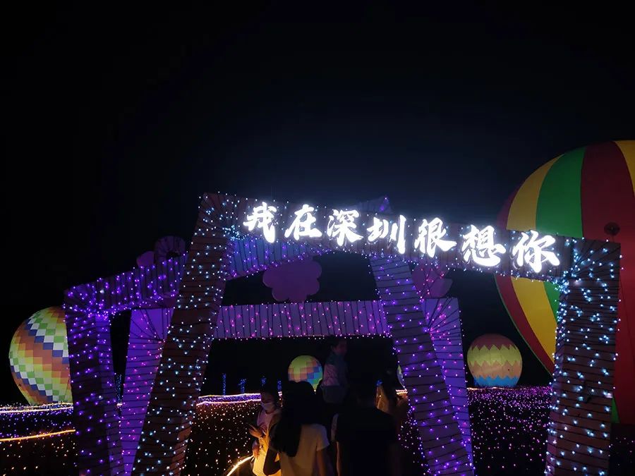 深圳光明农场大观园上演“浩瀚星河”灯光秀