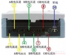 经电流互感器电能表的接线图示例