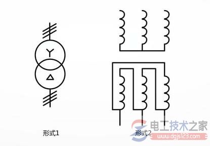 三相变压器文字符号图片