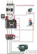 电动机接线图：单相电动机自锁控制接线图
