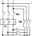 电动机M自耦变压器降压启动的实物接线图