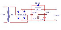 自制0～30v可调直流稳压电源（附原理图），自制lm317可调稳压电路原理