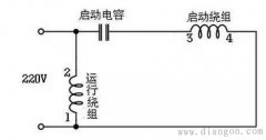 220V交流单相电机启动方式和接线图