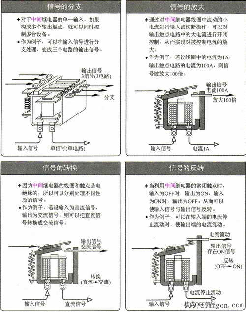 中间继电器内部结构图片