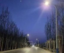 济南商河县孙集镇开展主要交通道路亮化提升工程