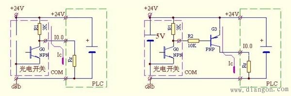 集电极开路NPN输出型的编码器信号如何接入正逻辑的PLC?  通过上拉电阻吗？