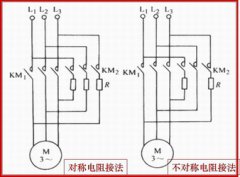 三相异步电动机反接制动电阻接法及控制线路图