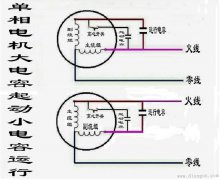 单相电容电动机接线图