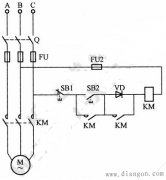 交流接触器低电压起动电动机电路原理图解