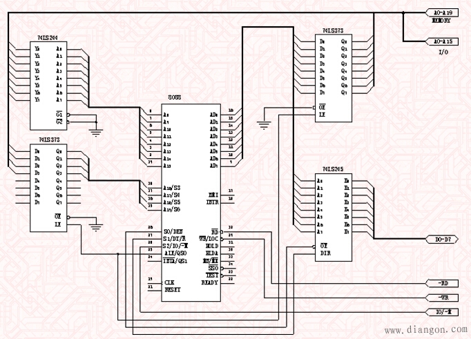16位微处理器的接口电路