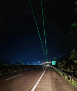 广西泉南高速高速桂林兴安至全州段新增防疲劳镭射灯预防交通事故