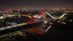 科特迪瓦阿比让科科迪桥完成公共照明和景观照明调试工作
