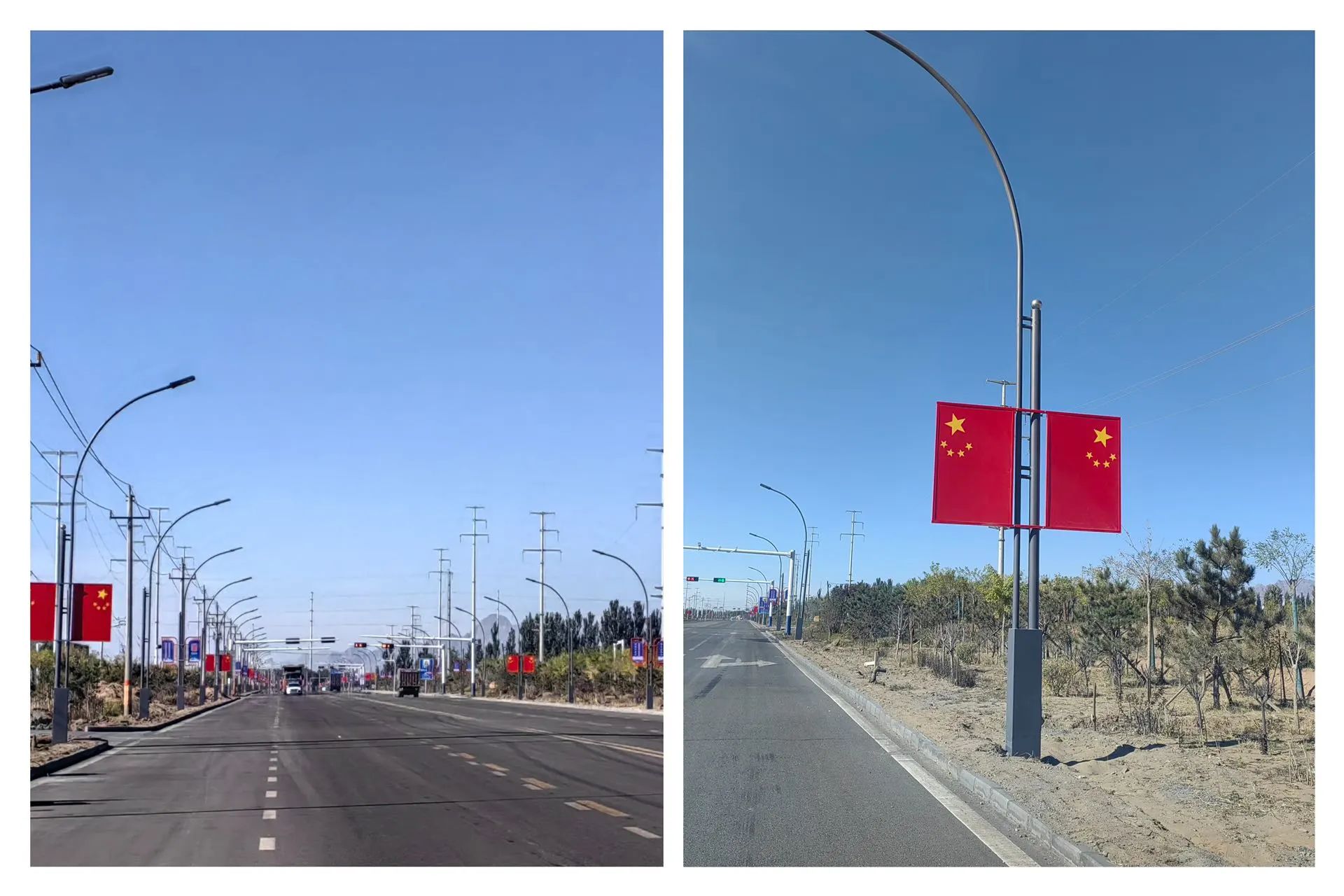 内蒙古巴彦淖尔乌拉特后旗工业园实施路灯亮化工程打造园区靓丽风景