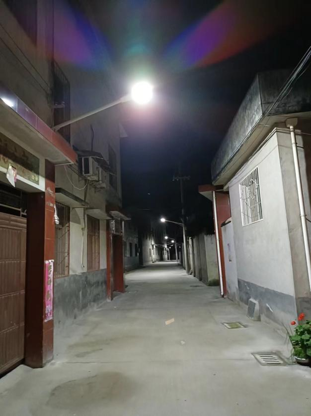 陕西汉中城固县博望街道西寨村实施路灯亮化项目