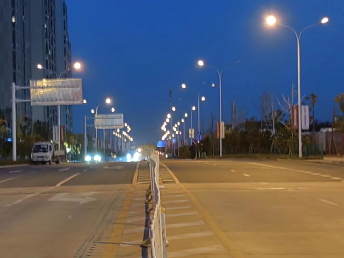 武汉洪山区杨林三路照明工程正式验收